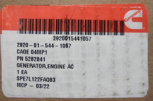 NEW 5282841 24v70a Alternator 2920-01-544-1057 8600504 714