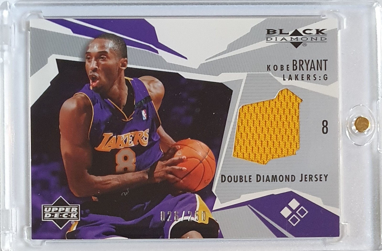 2003 Upper Deck Black Diamond Kobe Bryant #PATCH /250 Game