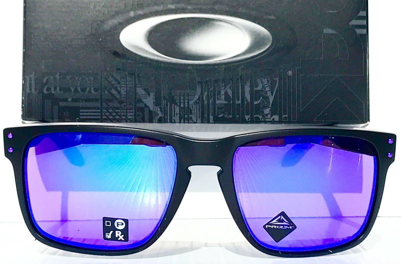 NEW* Oakley HOLBROOK XL Matte Black w PRIZM Violet Iridium NEW* Oakley HOLBROOK XL Matte Black w PRIZM Violet Iridium