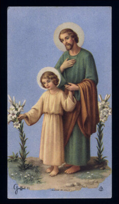 santino-holy card""ediz. FB serie GERFFERT n.21 S.GIUSEPPE