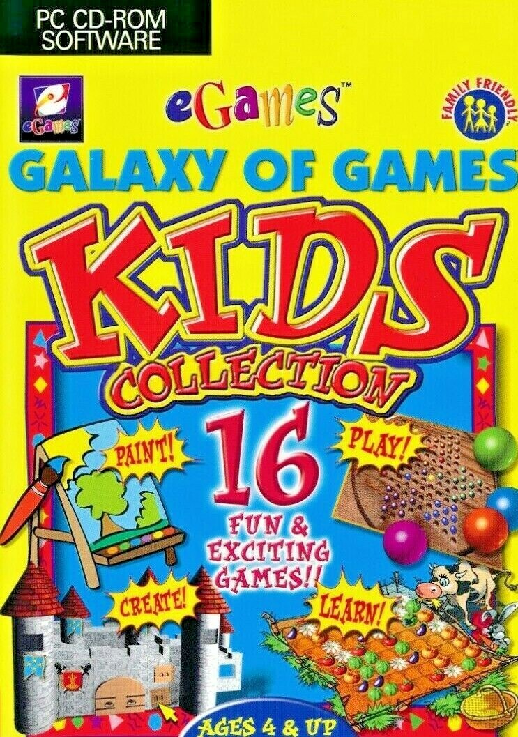 Galaxy of Games Kids Collection PC CDROM Game Brand New & Sealed