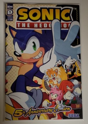 Sonic the Hedgehog: #1 04/2023 NM/NM- 5th Anniversary Edition Variant C IDW 