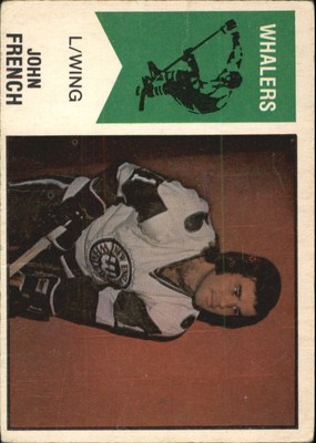 1974-75 O-Pee-Chee WHA #33 John French RC - GOOD