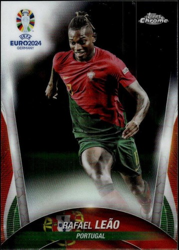 Rafael Leao AUTO 26/50 2024-25 ToppsFinest UEFAClubCompetitons