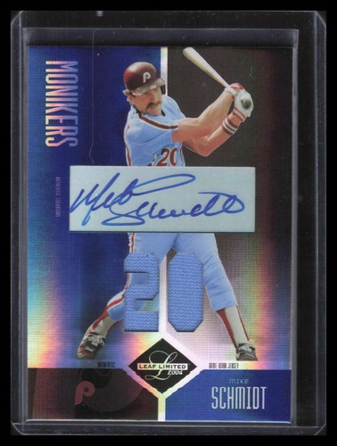 2004 Leaf Limited Moniker Jersey Number 216 Mike Schmidt