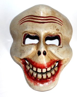 8.25'' to 9 ''   Made  in Nepal wooden skull face mask  New