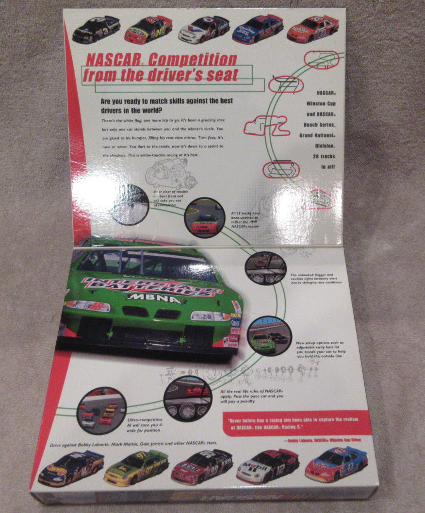 NASCAR RACING 3 Simulation by Sierra Sports PC Computer CD-ROM Video Game NEW