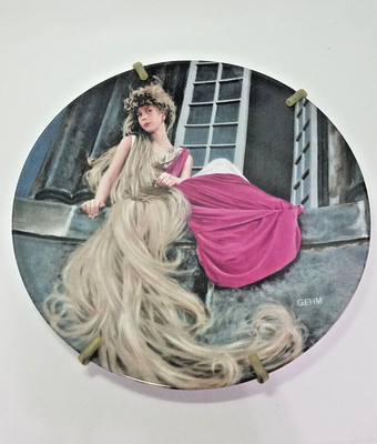 German 1982 Collectors Plate The Brothers Grimm, Rapunzel b 507 Konigszelt Bavar