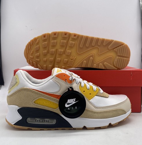 Мужские кроссовки Nike Air Max 90 SE Summit White Safety Orange FB4315-100