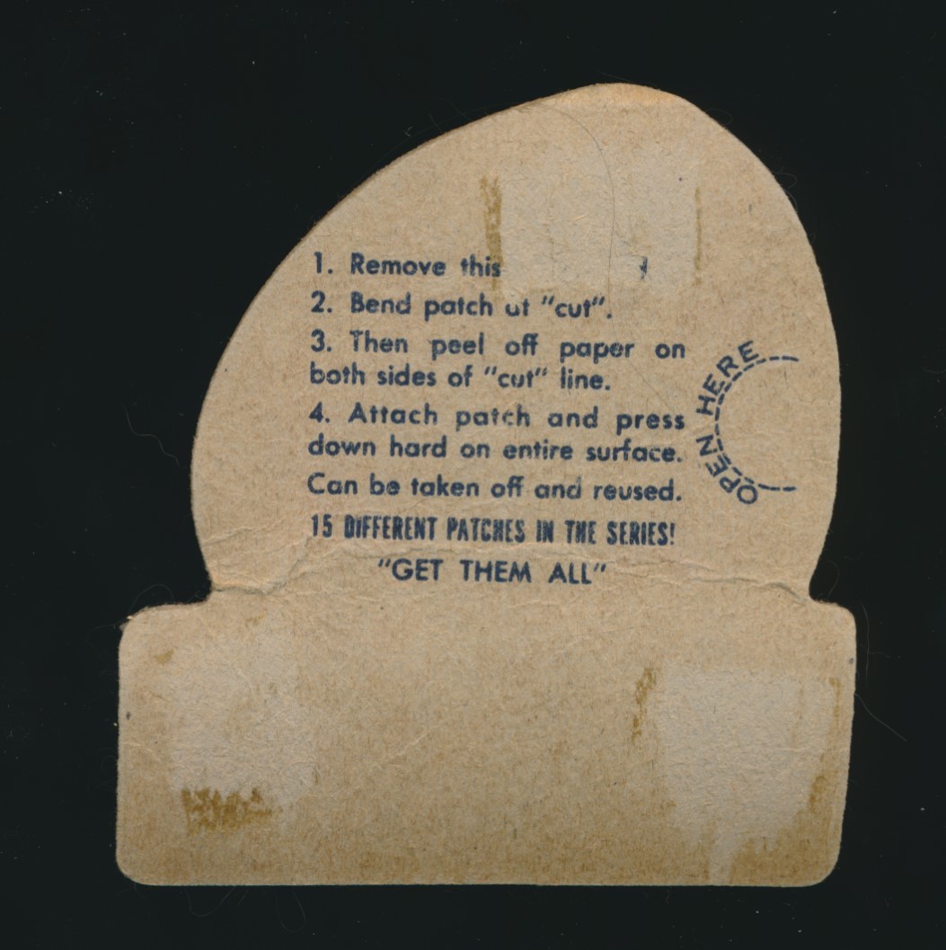 1950's Milwaukee Braves -ORIGINAL PATCH (From set) *Unused* -NOT MODERN