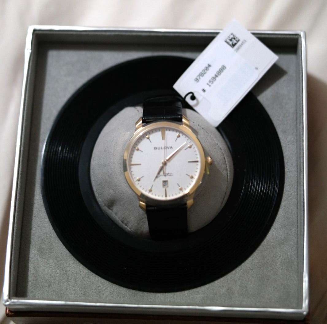 Pre-owned Bulova Frank Sinatra Collection Stainless Steel Men's Watch 97b204