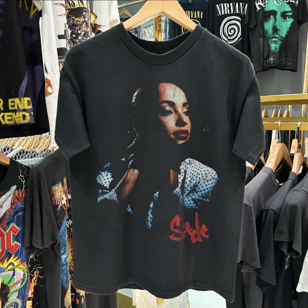 2-Sided Sade T Shirt Grunge Y2K Vintage 1993 Tour Graphic