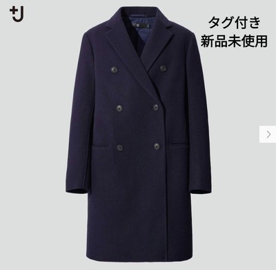 Jil Sander J Double Face Coat Blue M Long Winter New Tags JAPAN