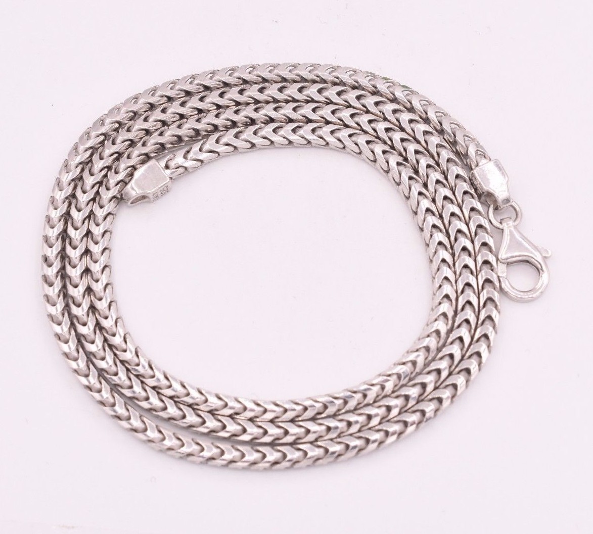 3mm AntiTarnish Solid Franco Chain Necklace Real 925 Sterling Silver