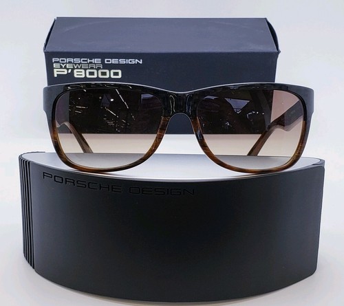 Pre-owned Porsche Design P8546 Cat.2 Sunglasses Frames 60-16-140 W. Case In Brown