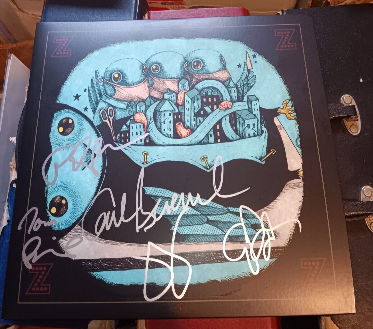 My Morning Jacket Rock SIGNED 15th Anniversary Z Purple