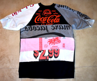 Marc by Marc Jacobs Patchwork coca cola long sweatshirt dress size m