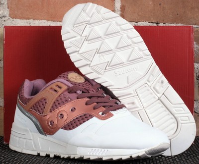New Saucony Grid SD HT Red Tan Wine Rose Tan White LowTop Running Shoes Size 8 | eBay