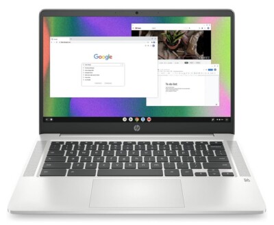 HP Chromebook 14'' (64 GB eMMC, Intel Celeron, 2.6 GHz, 4 GB) Laptop - Silver