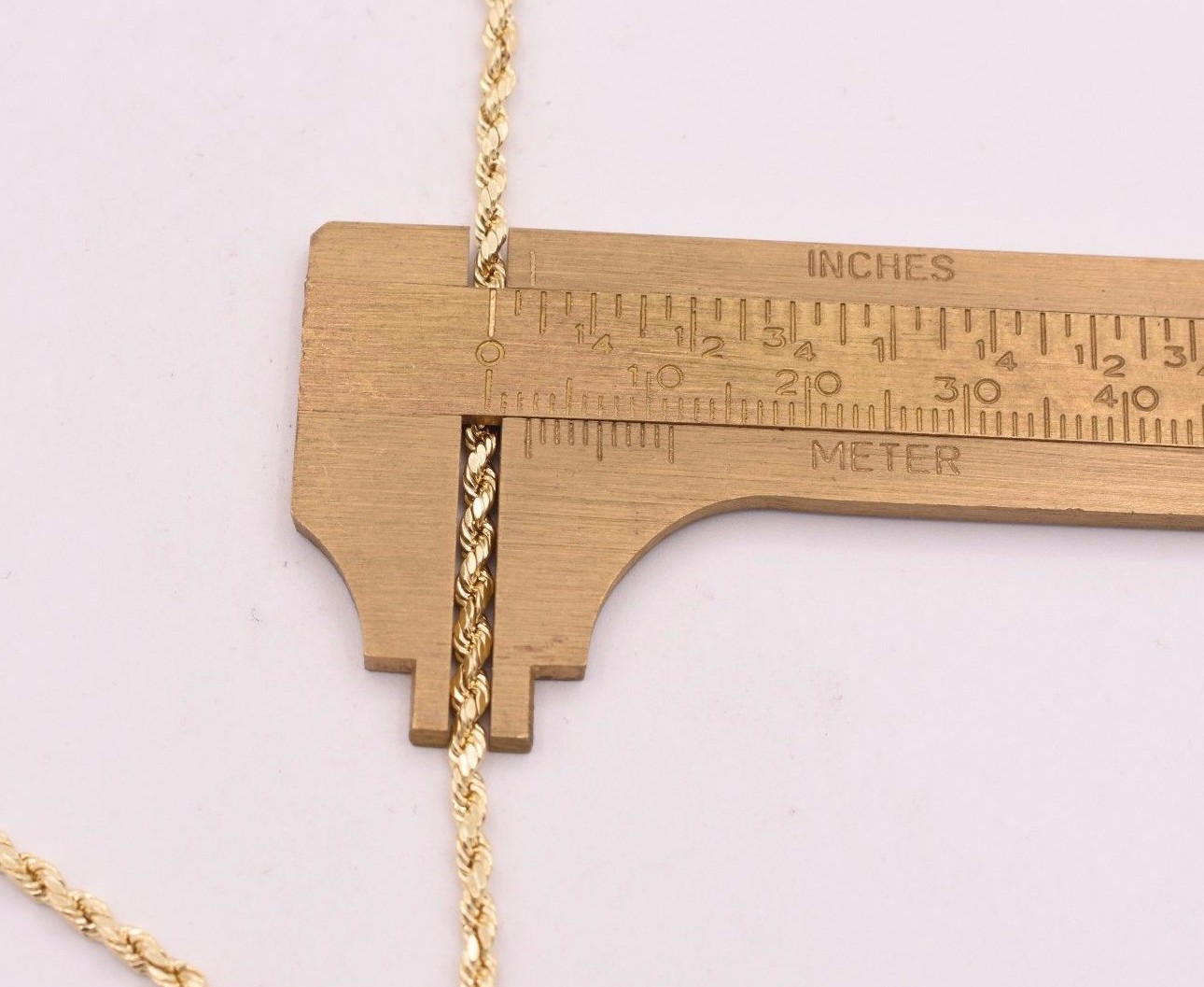10K Solid Yellow Gold Rope Chain DC Anklet Ankle Bracelet 10/" Inch 2.0mm