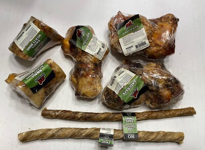 Red Barn Dog treats meaty Bones Tripe 100% Natural Knee Cap Beef Bone