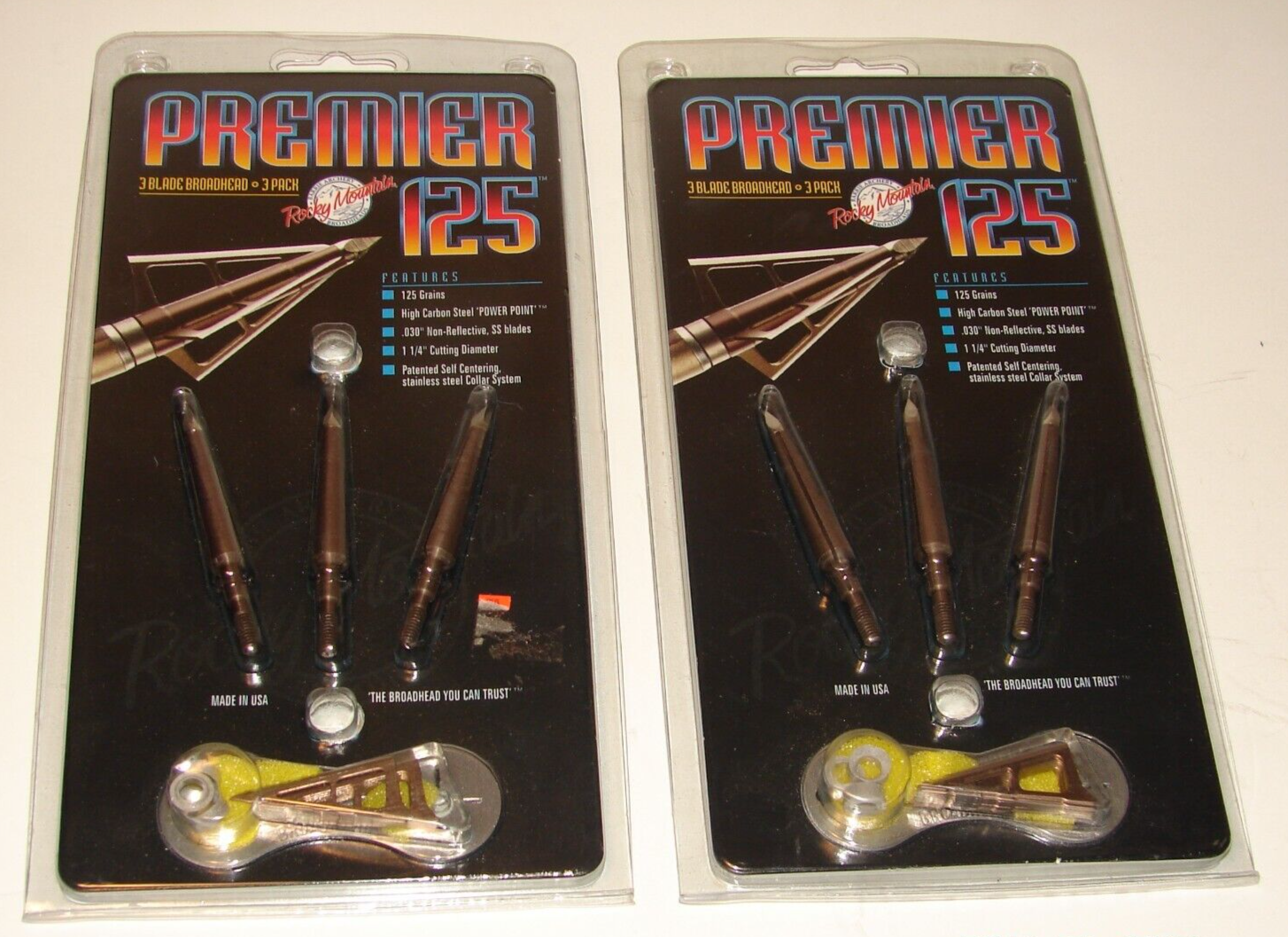 LOT  Barrie ROCKY MOUNTAIN Premier 125 Broadhead 3 Blade 125