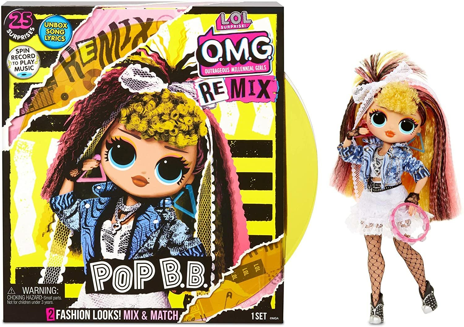 sue★LOLサプライズ★OMG Honeylicous&amp;Pop.BB LOL Surprise OMG Remix Honeylicious Fashion Doll - Big