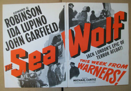 Edward G Robinson Ida Lupino 1941 Ad- The Sea Wolf / Movie Advertisement