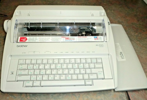 Brother typewriter photos of Brother ML100 by year then serial number