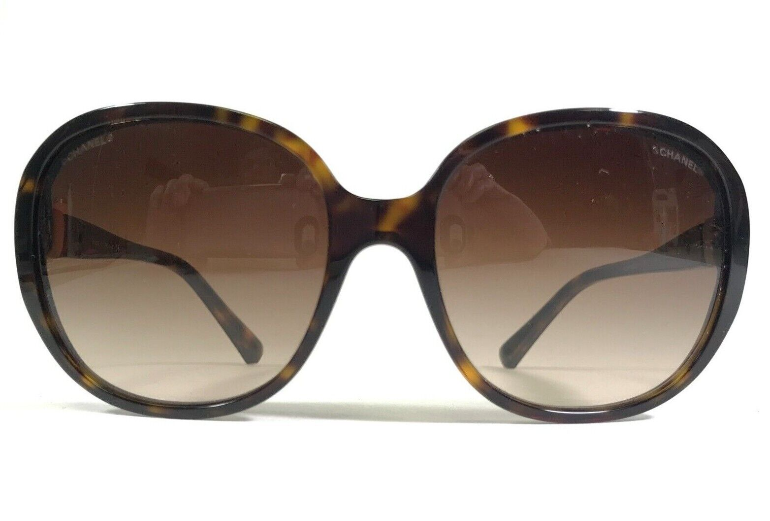 【売れ筋】 Sunglasses Chanel 5285 Brown w Frames Gold Tortoise c.714/S5 小物