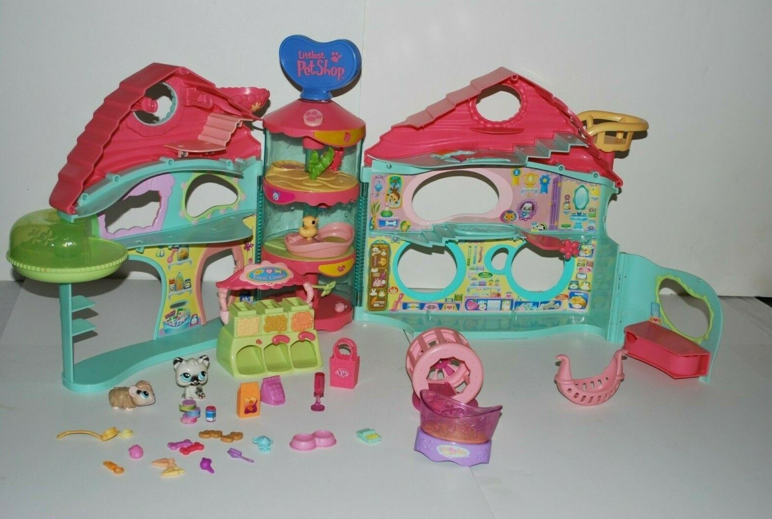 Littlest Pet Shop Vintage Biggest Playhouse Playset EUC