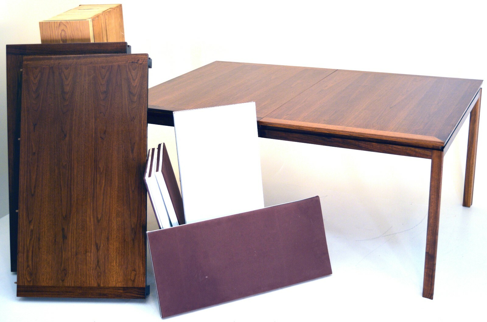 114 inch Refinished all-Walnut Dunbar Dining Table vintage  Mid Century Modern