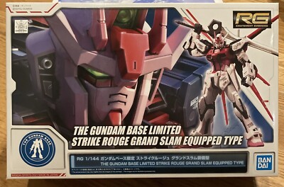 RG 1/144 Strike Rouge Grand Slam Equipped Type Gundam Base Limited US Seller