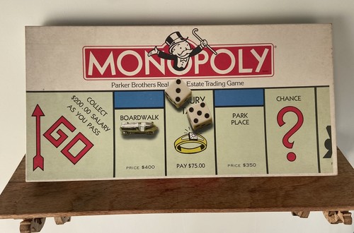 1985 Monopoly Board Game Vintage Parker Brothers No. 0009