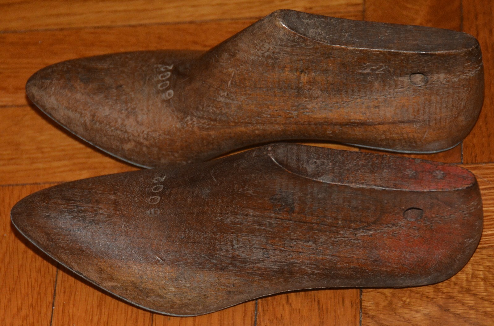 Antique Wood Shoe Cobbler Small Size  Pair - Lady Woman