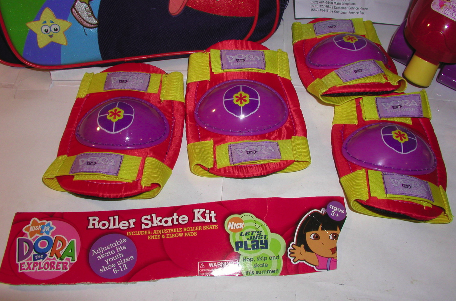 DORA EXPLORER ROLLER SKATES & BACK PACK! YOUTH SHOE Sz 6-12