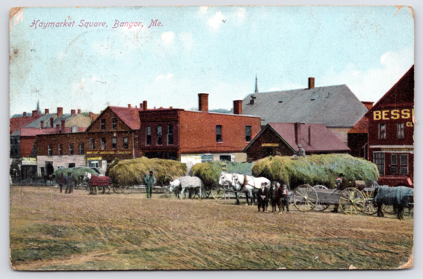 Piled High W/hay~1909 Pc