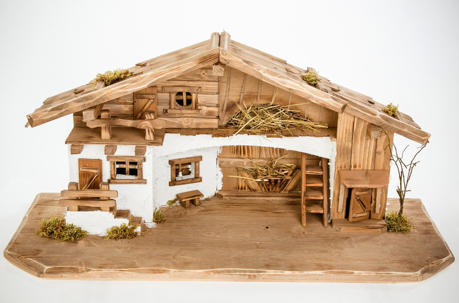 Wasserrad Mühlrad aus Kunststoff für Mühle Weihnachtskrippe Dekoration 7 cm.
