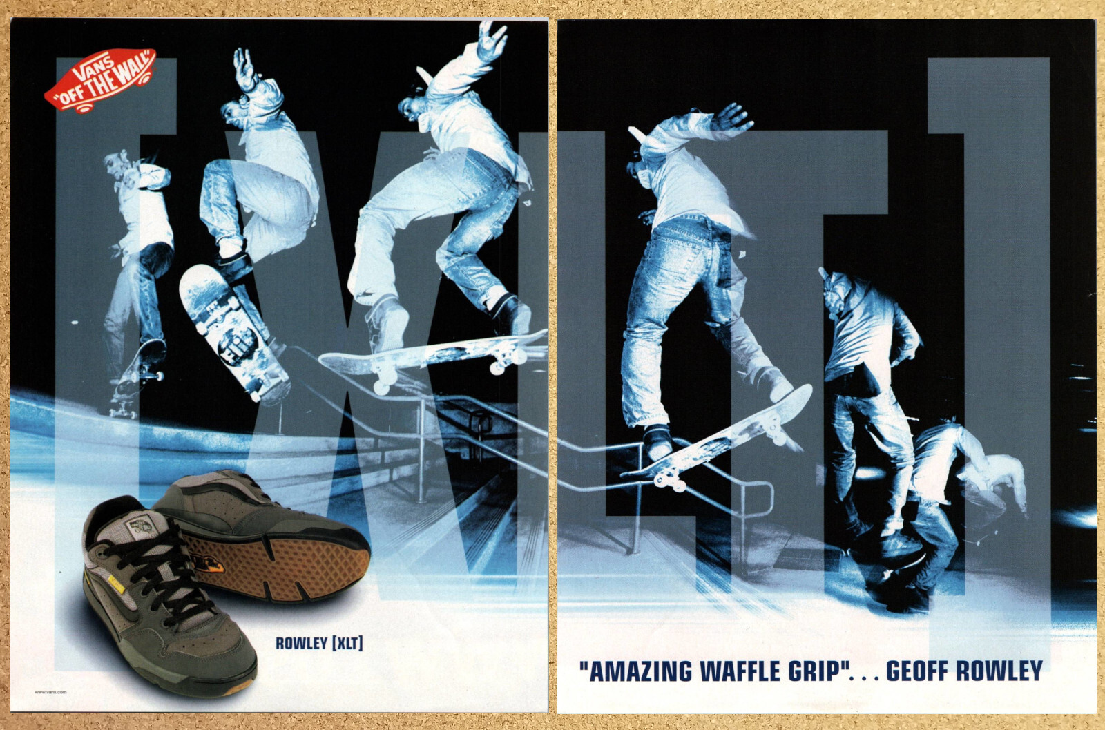 Vans Shoes Rowley Off the Wall Skateboard -2 Page Vintage