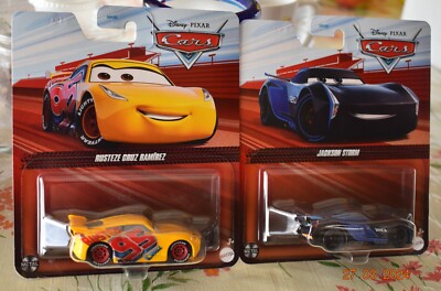 DISNEY PIXAR CARS RUSTEZE CRUZ RAMIREZ & JACKSON STORM NEW