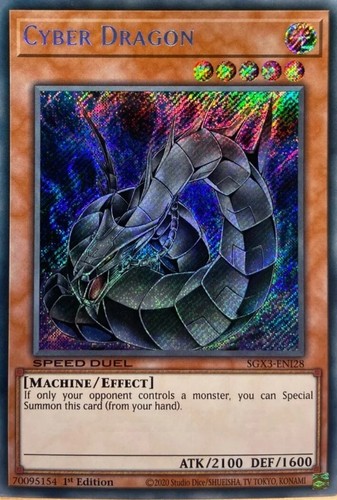 Yugioh Cyber Dragon Secret Rare Speed Duel SGX3 NM | eBay Yugioh Cyber Dragon Secret Rare Speed Duel SGX3 NM | eBay