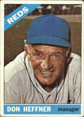 1966 Topps Baseball Card #269 Don Heffner MG - VG