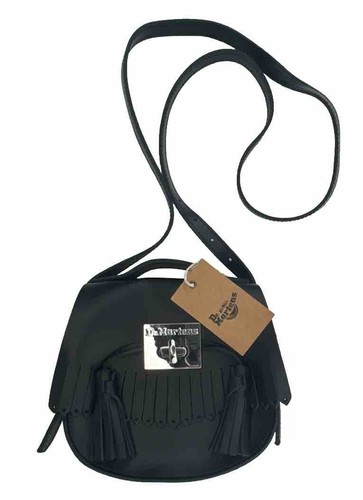 バッグ Dr.Martens leather tassel shoulder bag Dr. Martens Tasseled Fringe 7” Inch Saddle Cross Body