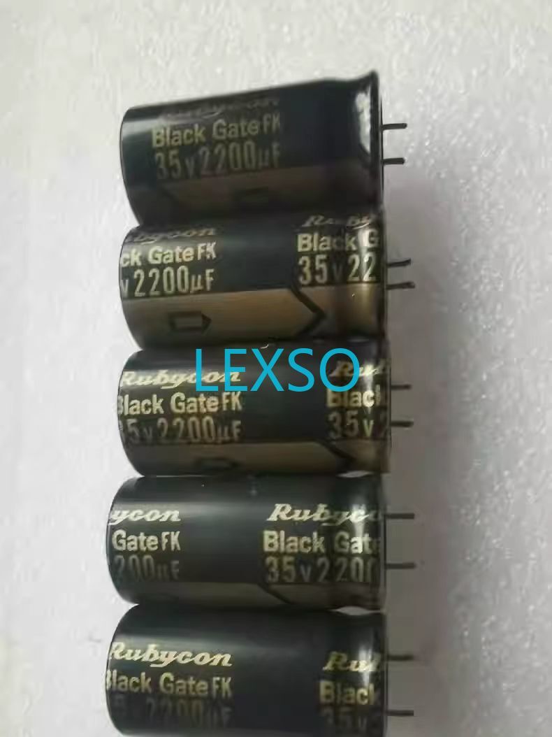 Rubycon blackgate コンデンサー 100V 220μF セット 2 pcs. New Rubycon Black Gate WKZ capacitor 100uF+100uF 500