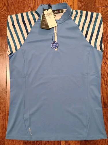 $98.50 RLX Ralph Lauren Sleeveless Wicking Golf Shirt Women's