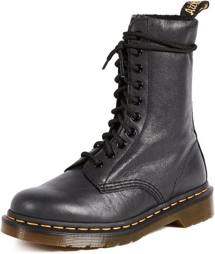 Pre-owned Dr. Martens Womens 1490 Patent Lamper Smooth Calf Boots In Multi
