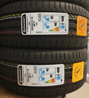 2X CONTINENTAL SPORT 5 225/40/18 RUNFLAT SSR* BMW 225 40 ZRFT18 88Y 2254018 D+B