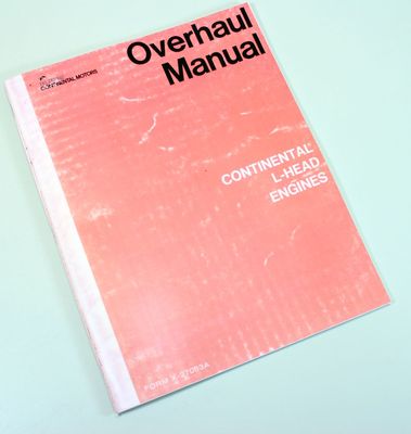 Continental L-Head F162 F163 Engine Motor Service Repair Owners Operators Manual