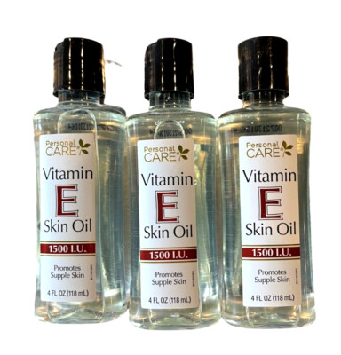 Vitamin E Skin Oil Blend 4oz 1500 I.U. Personal Care ( 3 pack ) / NEW LOOK!