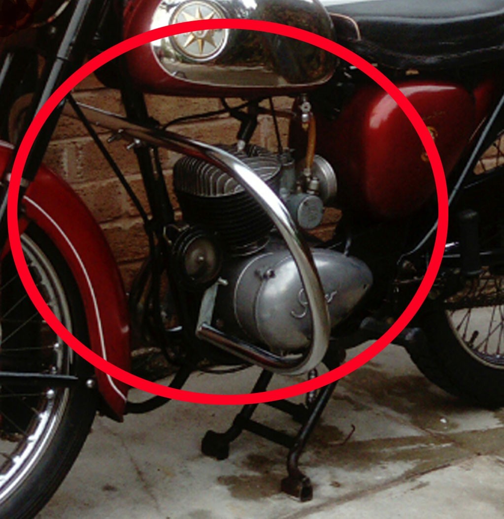 BSA Bantam Crash Bar Leg Guard Steel Chrome Plated 